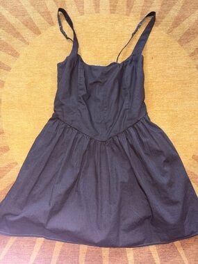 Abercrombie & Fitch Dark Grey Mini Dress (with built in shorts and pockets!)